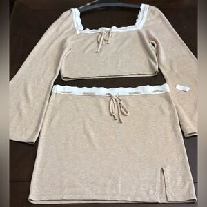 Paper Crane dee elly Sweater Skirt Set*